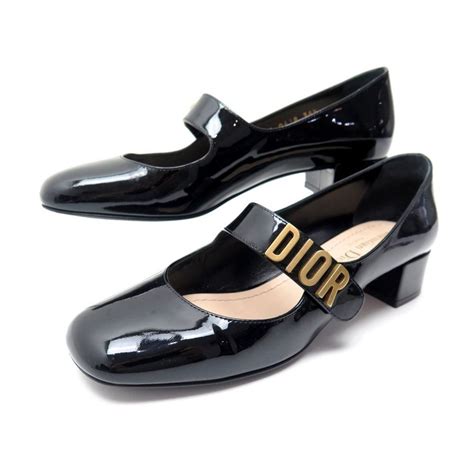 dior baby-d patent calfskin ballet pump